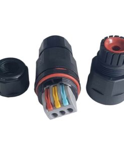 2 Connettori Veloce IP68 Forma I Manicotto Collegamento Cavo Esterno 3P 90x30mm