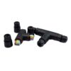 2 Connettori Veloce IP68 Forma T 3 Posti per Cavo Elettrico 6 12mm 150x90x30mm