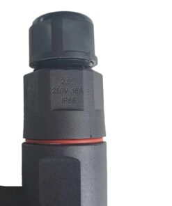 2 Connettori Veloce IP68 Forma T 3 Posti per Cavo Elettrico 6 12mm 150x90x30mm