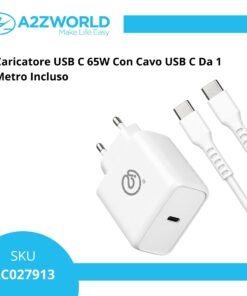 Alternative view of Caricatore USB-C 65W PD3.0, Alimentatore Rete EU con cavo USB-C 1M