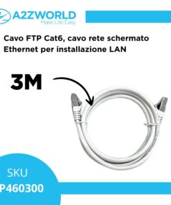Alternative view of Cavo Ethernet Cat6 FTP RJ45, Patch Cord Schermato LAN, Varie Lunghezze (3M)