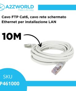 Alternative view of Cavo Ethernet Cat6 FTP RJ45, Patch Cord Schermato LAN, Varie Lunghezze (10M)