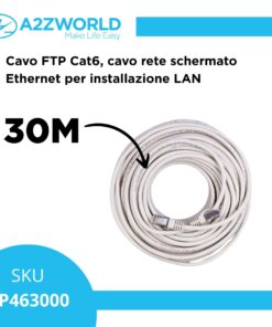 Alternative view of Cavo Ethernet Cat6 FTP RJ45, Patch Cord Schermato LAN, Varie Lunghezze (30M)