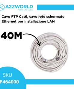Alternative view of Cavo Ethernet Cat6 FTP RJ45, Patch Cord Schermato LAN, Varie Lunghezze (40M)