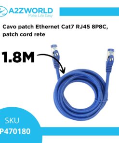 Alternative view of Cavo Ethernet Cat7 RJ45 8P8C, Patch Cord Rete LAN, Disponibile in Lunghezza 5M,10M,20M (1.8M)