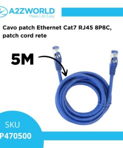 Alternative view of Cavo Ethernet Cat7 RJ45 8P8C, Patch Cord Rete LAN, Disponibile in Lunghezza 5M,10M,20M (5M)