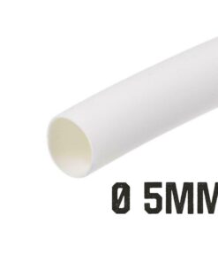 Alternative view of 1 Metro Tubo Guaina Termorestringente Diametro 5mm Colore Bianco