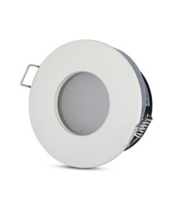 Porta Faretto Led GU10 MR16 Incasso Rotondo Colore Bianco Impermeabile IP54 SKU-3613