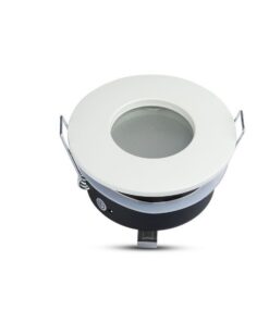 Porta Faretto Led GU10 MR16 Incasso Rotondo Colore Bianco Impermeabile IP54 SKU-3613