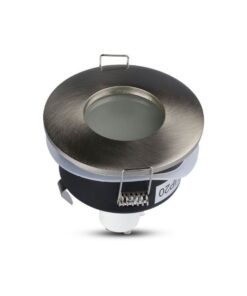 Porta Faretto Led GU10 MR16 Incasso Rotondo Colore Nichel Satinato Impermeabile IP54 SKU-3614