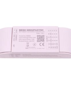 Led Dimmer Push WIFI, RF 2.4G, Pulsante NO, 5 In 1, DC5-24V 360W 5CHX6A Max 15A, per Striscia Led Mono Colore, CCT, RGB, RGBW, RGBCCT