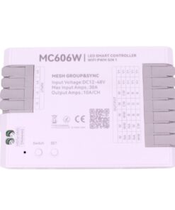 Controller LED WiFi 5 canali PWM, 12-48V, 5x10A, RGBW CCT