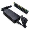 Alimentatore Universale Laptop 120W, Output 15–20V 6A, 10 Connettori