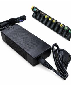 Alimentatore Universale Laptop 120W, Output 15–20V 6A, 10 Connettori