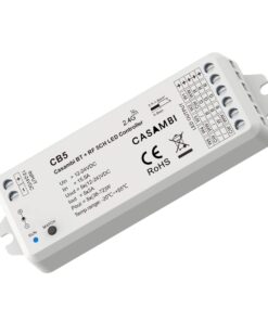 Led Dimmer Bluetooth APP Casambi, RF 2.4GHz, 5 in 1 Per Striscia Led Mono Colore CCT RGB RGBW RGB+CCT 12V 24V 5CHX3A, 0-100%