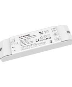 Dimmer DALI ZigBee + RF 2.4GHz, Controller per DIM CCT RGB RGBW RGB+CCT, App Tuya Smart Life, Push Dim, 1 Indirizzo, Uscita 16VDC Max 150mA, Input AC220V