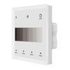 Pannello Touch DALI Bianco, Alimentatore Bus Integrato, 16VDC Max 100mA, 1 Zona 4 Scene, Touch Slider, Per Dimmer DT6, 86X86mm Per Scatola 502