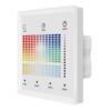 Pannello Touch Master DALI 5 Canali, Alimentatore Bus Integrato, 16VDC Max 100mA, 1 Zona 4 Scene, Touch Slider, 5 In 1 Per DIM CCT RGB RGBW RGB+CCT, 86X86mm Per Scatola 502