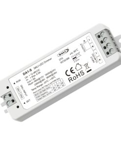 Dimmer DALI 12V 24V 36V 48V 8A, 1 Canale Tensione Costante, Push Dim, DALI-2, PWM 2KHz 8KHz 16KHz, per Strisce LED Monocolore