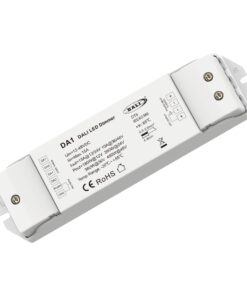 Attuatore Dimmer DALI LED 1 Canale 12-48V 15A DA1 Controller Strisce LED CV PWM DALI-2 con Push Dim Protezioni Integrate Alta Potenza 480W
