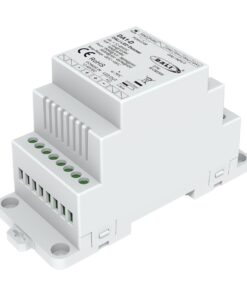 Dimmer DALI  Da Guida Barra DIN, 12V 24V 36V 48V 15A, 1 Canale Tensione Costante, Push Dim, DALI-2, PWM 2KHz 8KHz 16KHz, per Strisce LED Monocolore