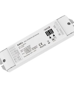 Dimmer DALI 5 Canali, 5X4A@12V/24V, 5X3A@36V/48V, Dimmerabile Con Pulsante NO, Push Dim, DALI-2, PWM, DT6 DT8 per Strisce LED Monocolore CCT RGB RGBW RGB+CCT