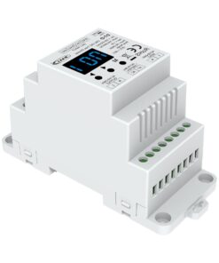 TRIAC DALI Dimmer Da Guida DIN, Con Display Digitale, Dimmerabile 220V Taglio di Fase, Pulsante NO, DALI-2, 1 Canale 1,5A Max 360W, 1 Indirizzo, Curva Lineare o Logaritmica