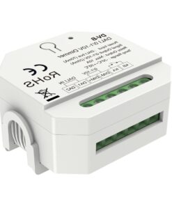 Mini Convertitore DALI a 0-10V 1-10V, Led Dimmer con Relè 10A, 1 Canale, Alimentato da Bus 16V, per Driver 0/1-10V e Luci LED Monocolore, 56X56X28mm da Incasso