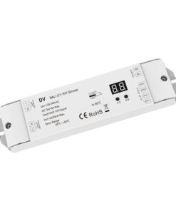 Convertitore DALI a 0-10V 1-10V, 2 Canali con Relè AC Integrato, Display Digitale, Input AC 220V, per Driver 0/1-10V e Luci LED Monocolore