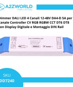 Alternative view of Dimmer DALI LED 4 Canali 12V 24V 4A per Canale Controller Per Striscia Led Mono Colore NL704