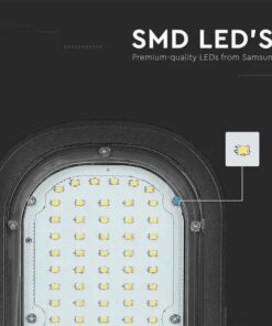 Lampione Stradale Led 50W Chip Samsung Freddo 6400K Street Lamp Per Strada Giardino Villa SKU-21540