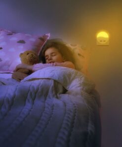 Segnapasso Led Notturno Rotondo 3000K Caricabatteria 2 Porte USB Caricatore 2A Sensore Crepuscolare SKU-505