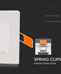 Alternative view of Faretto Pannello Led Da Incasso Quadrato 6W Bianco Caldo 120x120mm SKU-4863