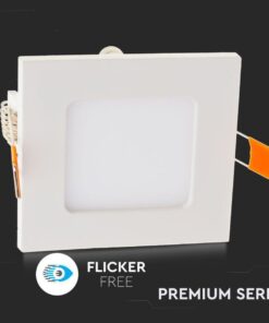 Faretto Pannello Led Da Incasso Quadrato 6W Bianco Neutro 120x120mm SKU-4864