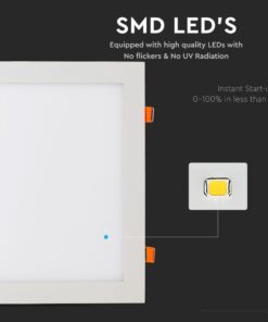 Faretto Pannello Led Da Incasso Quadrato 24W Bianco Neutro 300mm x 300mm SKU-4888