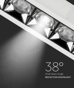 Faretto Led Da Incasso Rettangolare 5X4W Freddo 5700K UGR<19 Riflettore 38° CRI>90 Chip Samsung SKU-994