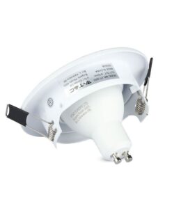 3 PZ Faretti LED Incasso Rotondo Orientabile 5W Carcassa Bianco 6400K Freddo con Lampada GU10 Sostituibile SKU 8883