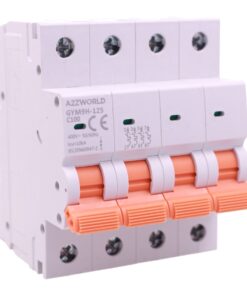 MCB Interruttore Magnetotermico Trifase 380V Curva C 4P 4M 10000A AC 400V IP20 GYM9H-125, Disponibili 80A 100A 125A (C100A)