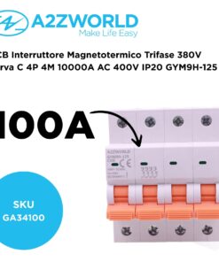 Alternative view of MCB Interruttore Magnetotermico Trifase 380V Curva C 4P 4M 10000A AC 400V IP20 GYM9H-125, Disponibili 80A 100A 125A (C100A)
