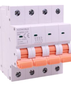 MCB Interruttore Magnetotermico Trifase 380V Curva D 4P 4M 10000A AC 400V IP20 GYM9H-125, Disponibili 80A 100A 125A (C80A)