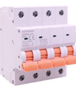 MCB Interruttore Magnetotermico Trifase 380V Curva D 4P 4M 10000A AC 400V IP20 GYM9H-125, Disponibili 80A 100A 125A (C125A)