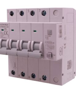 RCBO Interruttore Magnetotermico Differenziale Tipo A Curva C 4P Veri 5M 10kA 30mA, AC 400V IP20, GYM10LE-125, Disponibili 63A 80A 100A (C63A)