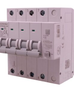 RCBO Interruttore Magnetotermico Differenziale Tipo A Curva C 4P Veri 5M 10kA 30mA, AC 400V IP20, GYM10LE-125, Disponibili 63A 80A 100A (C80A)