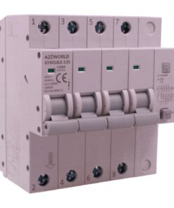 RCBO Interruttore Magnetotermico Differenziale Tipo A Curva C 4P Veri 5M 10kA 30mA, AC 400V IP20, GYM10LE-125, Disponibili 63A 80A 100A (C100A)