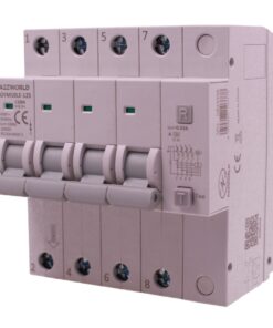 RCBO Interruttore Magnetotermico Differenziale Tipo A Curva C 4P Veri 5M 10kA 30mA, AC 400V IP20, GYM10LE-125, Disponibili 63A 80A 100A (C100A)