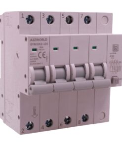 RCBO Interruttore Magnetotermico Differenziale Tipo A Curva C 4P Veri 5M 10kA 300mA, AC 400V IP20 GYM10LE-125, Disponibili 63A 80A 100A (C80A)