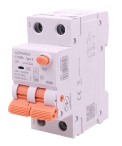 RCBO Interruttore Magnetotermico Differenziale Tipo B Curva C 1P+N 2M 6000A 30mA AC 230V IP20 Disponibili 16A 20A 25A 32A 40A (C25A)