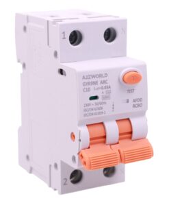 AFDD+RCBO Interruttore Antiincendio, Magnetotermico Differenziale con Rilevamento Di Arco Elettrico, Tipo A Curva C, 1P+N 2M 6000A 30mA, AC 220V Doppia Leva,GYR9NE-ARC,10A 16A 20A 25A 32A 40A (C10A)