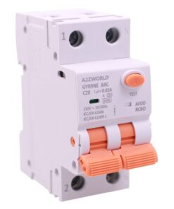 AFDD+RCBO Interruttore Antiincendio, Magnetotermico Differenziale con Rilevamento Di Arco Elettrico, Tipo A Curva C, 1P+N 2M 6000A 30mA, AC 220V Doppia Leva,GYR9NE-ARC,10A 16A 20A 25A 32A 40A (C20A)