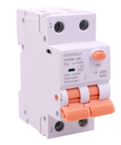 AFDD+RCBO Interruttore Antiincendio, Magnetotermico Differenziale con Rilevamento Di Arco Elettrico, Tipo A Curva C, 1P+N 2M 6000A 30mA, AC 220V Doppia Leva,GYR9NE-ARC,10A 16A 20A 25A 32A 40A (C32A)